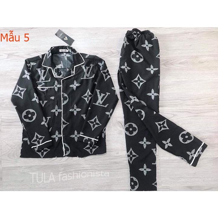 Bộ đồ mặc nhà dài tay chất lụa