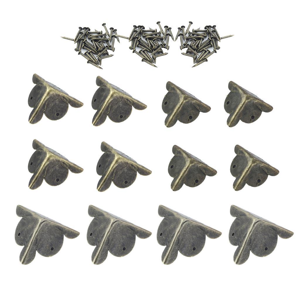 12 Pack Antique Wooden Jewelry Gift Box Cabinet