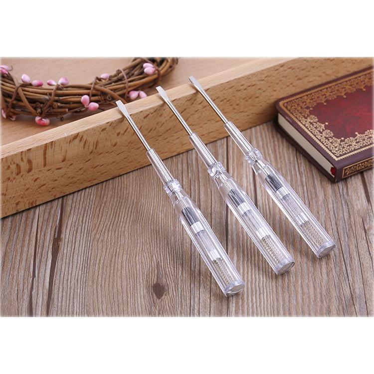 BÚT THỬ ĐIỆN TRONG SUỐT AN TOÀN 100V~500V THIẾT KẾ NHỎ GỌN DÀI 14CM SIÊU BỀN