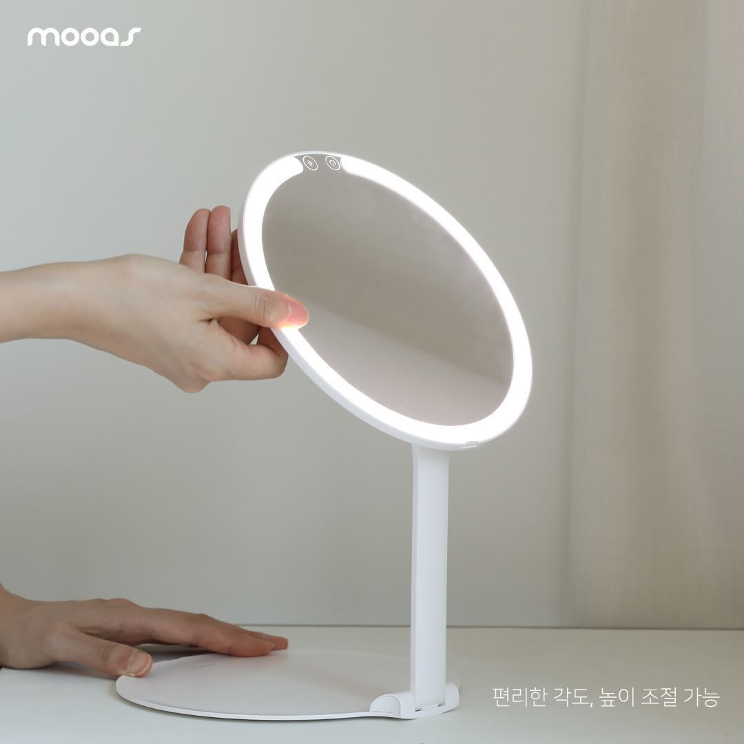 Gương trang điểm Led không dây Mooas Slim Hàng chính hãng