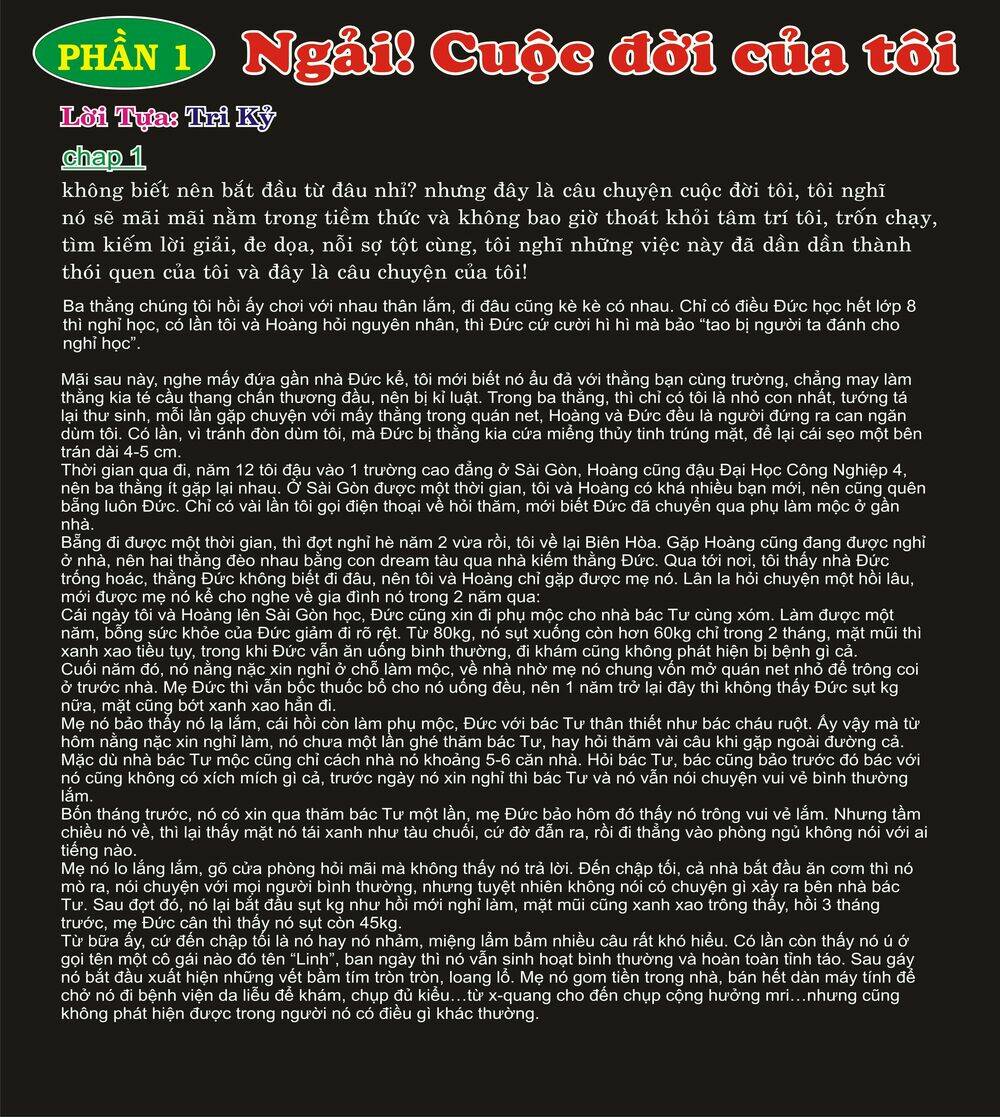 ngải! cuộc đời của tôi (phiên bản chính thức) ... chapter 1 1