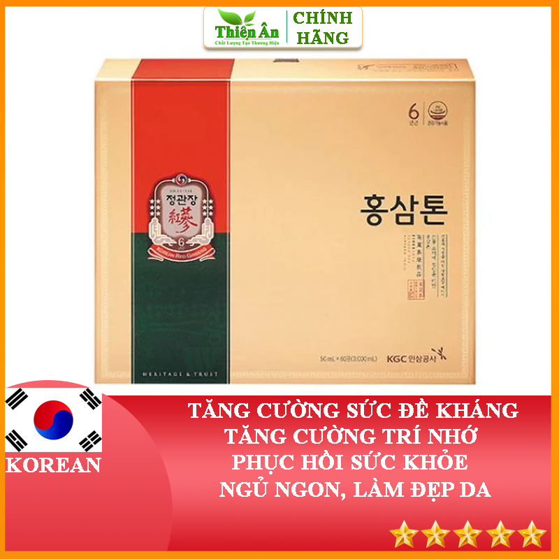 Nước Hồng Sâm Pha Sẵn KGC Cheong Kwan Jang Tonic Original 60 Gói x 50ml