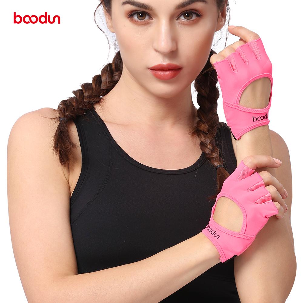 Boodun Hot 7150282 Phụ nữ Găng tay tập thể dục PU Yoga Color: Pink Size: M