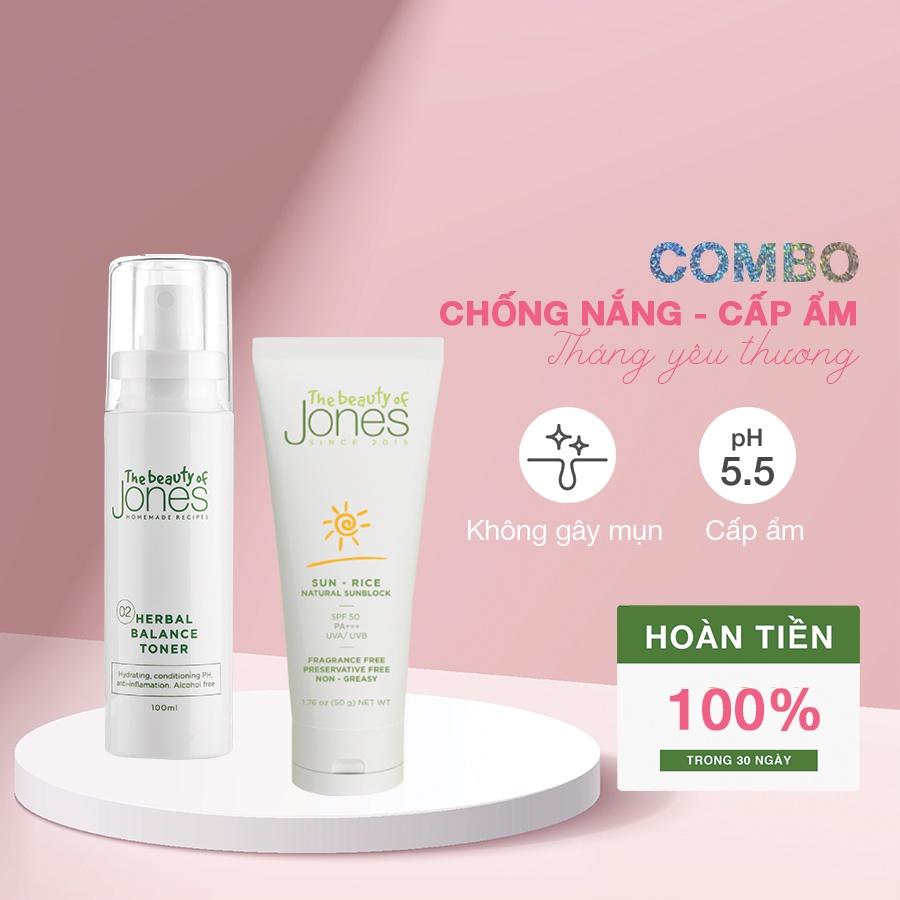 Set cấp ẩm và chống nắng cho da mẹ bầu The Beauty of Jones