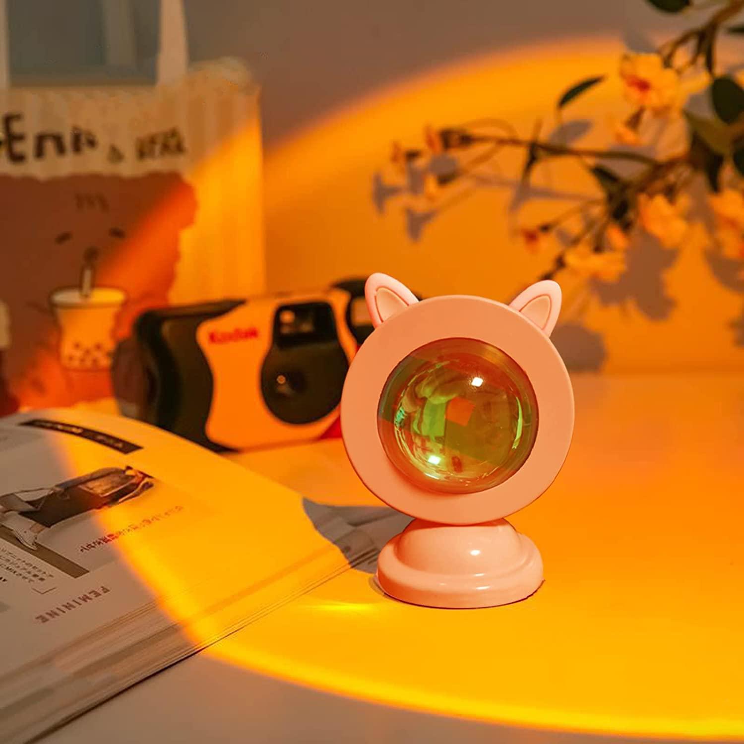 Đèn hoàng hôn, Chiếu ánh sáng hoàng hôn, Đèn LED chiếu sáng tâm trạng ban đêm 6 màu