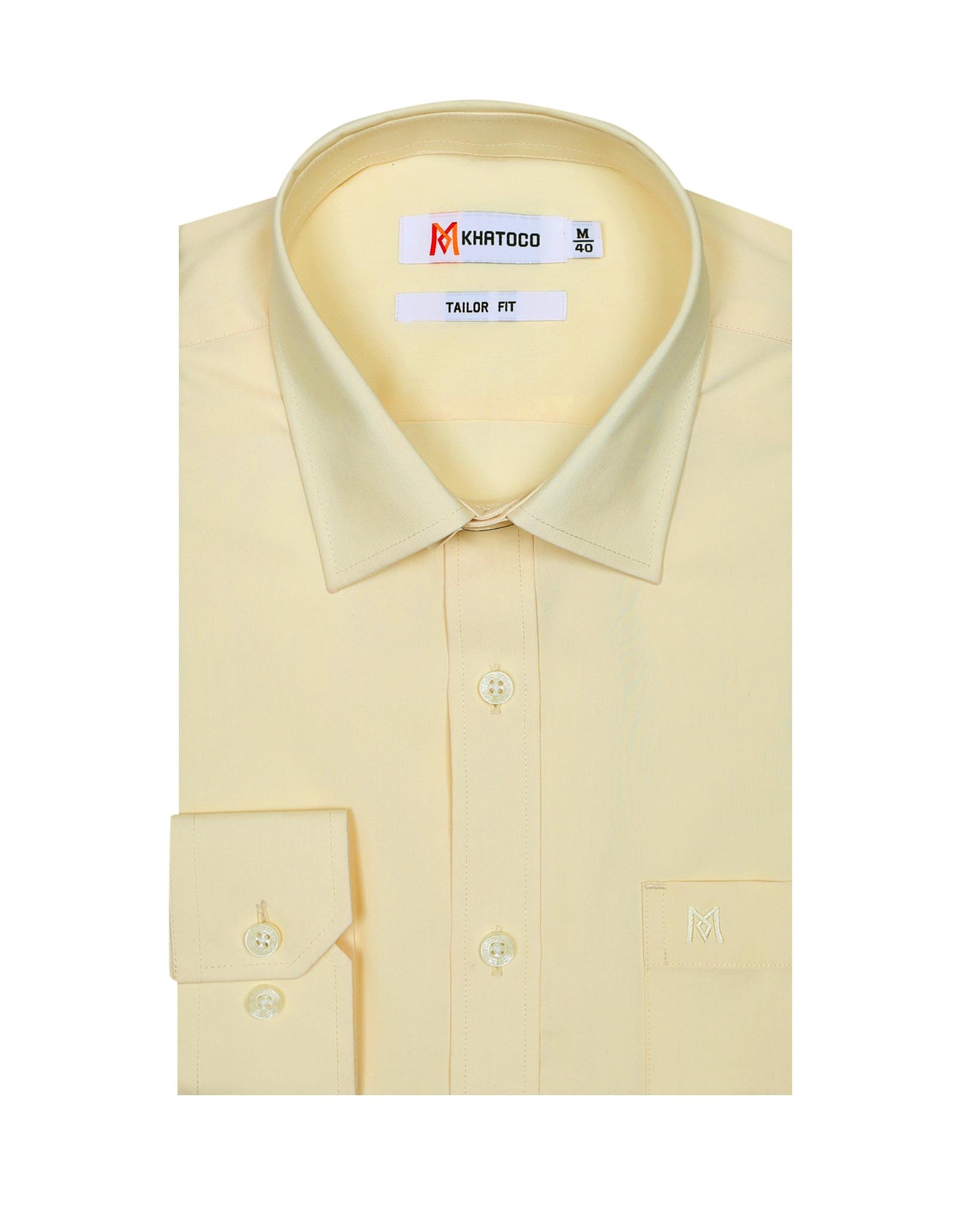 Áo sơ mi nam KHATOCO Tailor Fit dài tay A1MD360T1-CNVA444-2708-D