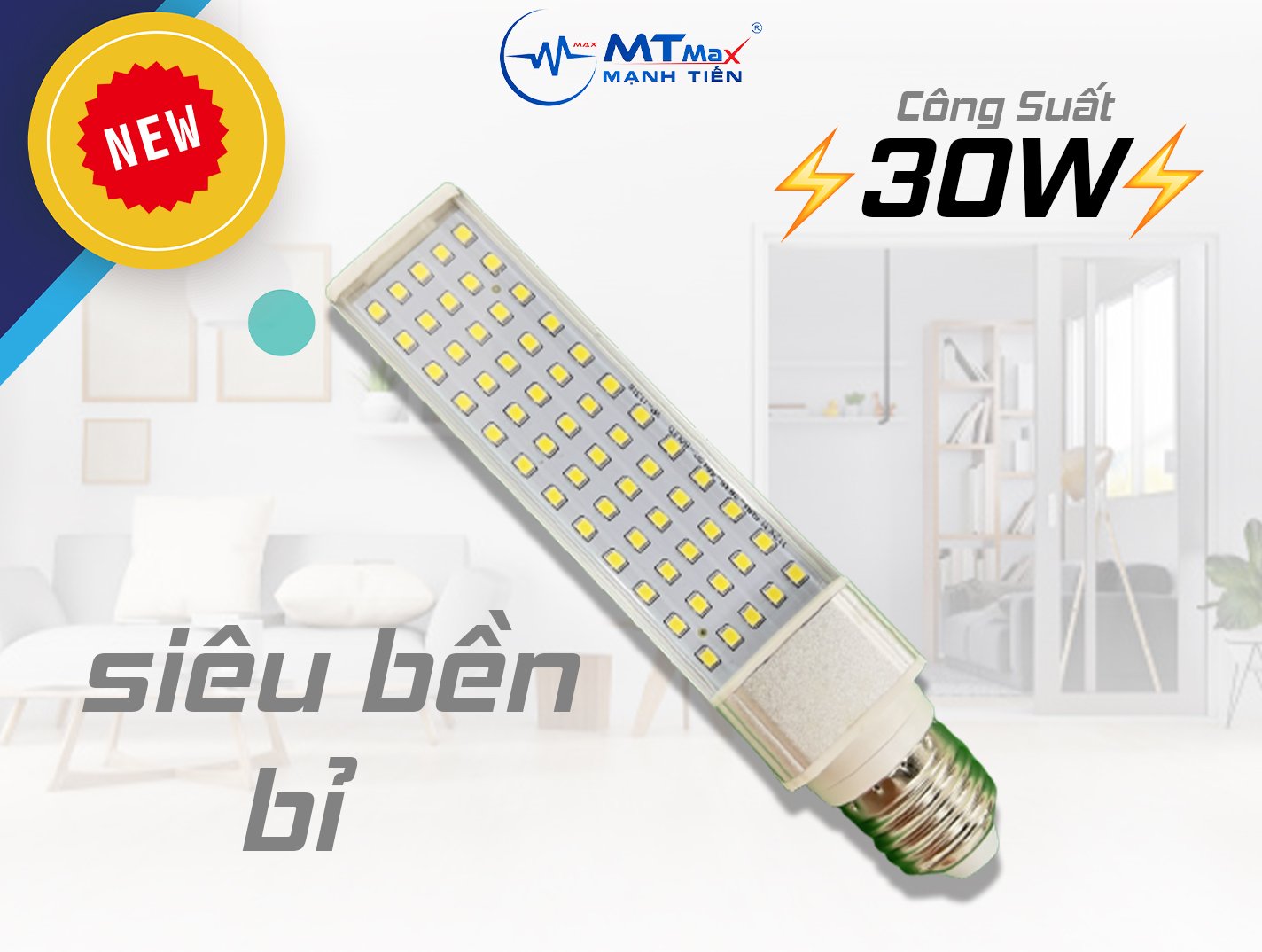 Đèn led trắng kẹp bàn MTMAX MT14A