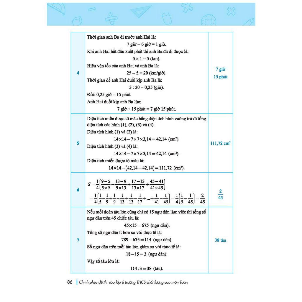 Chinh Phục Đề Thi Vào Lớp 6 Trường THCS Chất Lượng Cao Môn Toán