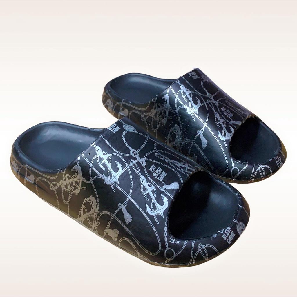 Dép bánh mì YZ Slide Mỏ Neo, Móc Câu nam quai ngang 3,5cm chất EVA siêu nhẹ thời trang iDÉP DL074