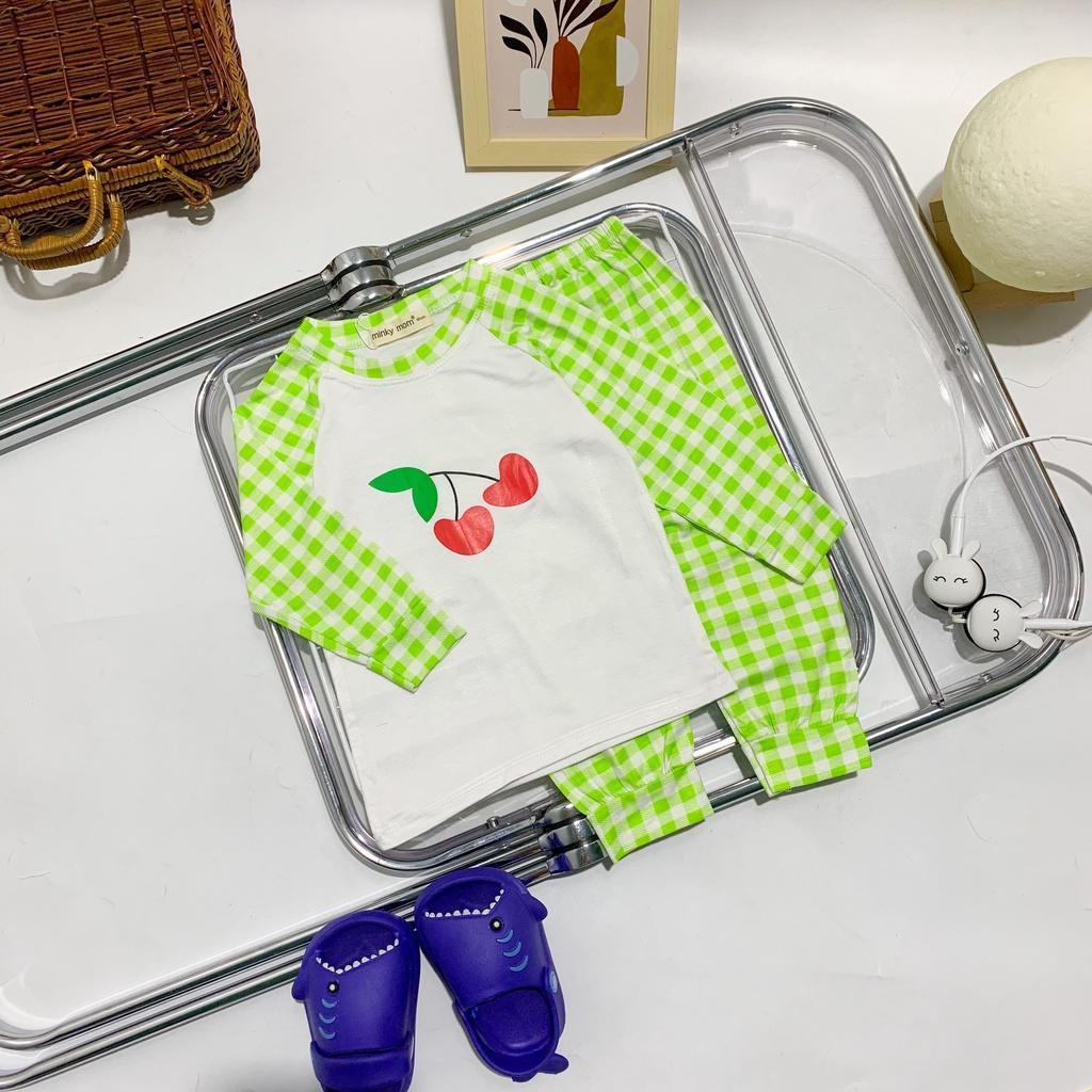 Đồ Bộ Bé Trai Bé Gái Minky Mom, Quần áo trẻ em vải Thun Lạnh mềm mịn thoáng mát an toàn cho bé TD51