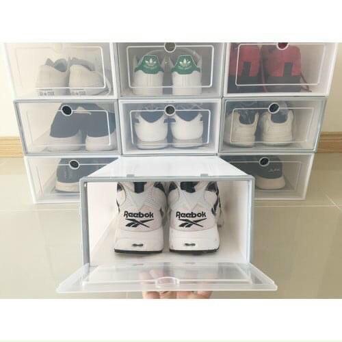 SET 3 HỘP ĐỰNG GIÀY DÉP NHỰA CỨNG CAO CẤP