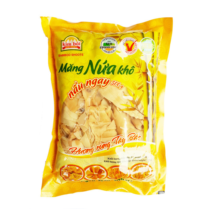 Măng Nứa Khô Nấu Ngay Kim Bôi Gói 500g