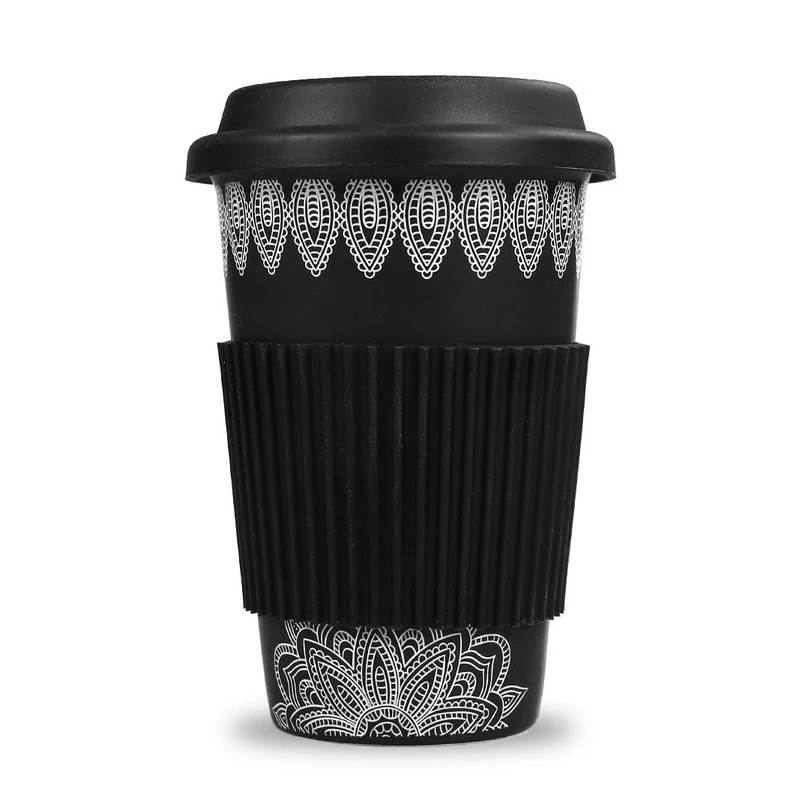 Cốc Sứ La Fonte Có Tay Cầm Và Nắp Silicone - 006477 - Bla