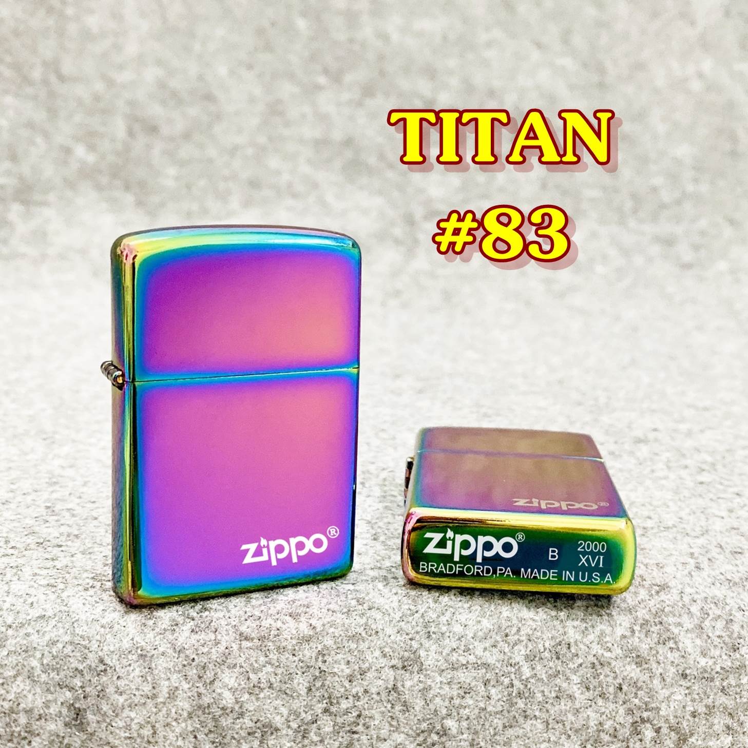 Hột Quẹt Bật Lửa Titan Có Mộc Đáy Kim Loại Nguyên Khối