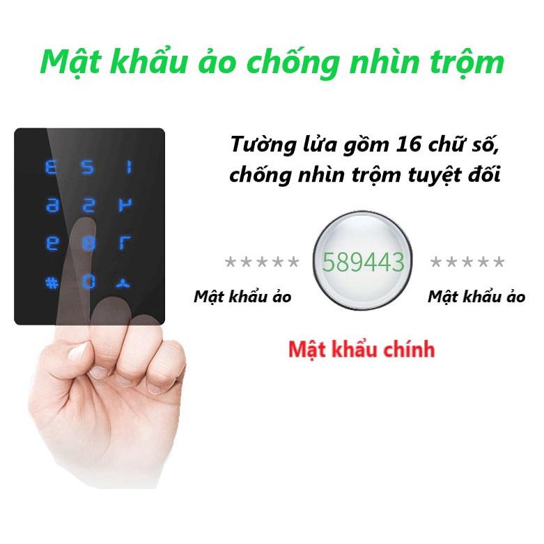 Khóa vân tay 5in1: vân tay, mật khẩu, thẻ từ, chìa cơ, App TTLock (chuyên sử dụng thay khoá nắm tròn)