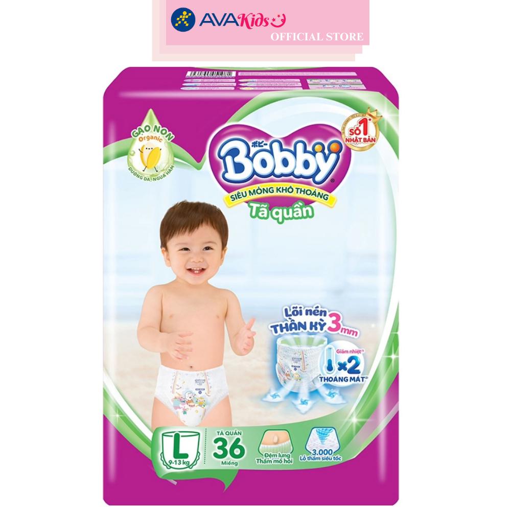 Tã quần Bobby size L 36 miếng (9 - 13 kg)