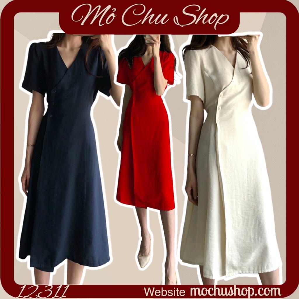 ĐẦM MIDI ĐẮP CHÉO TÀ 12311