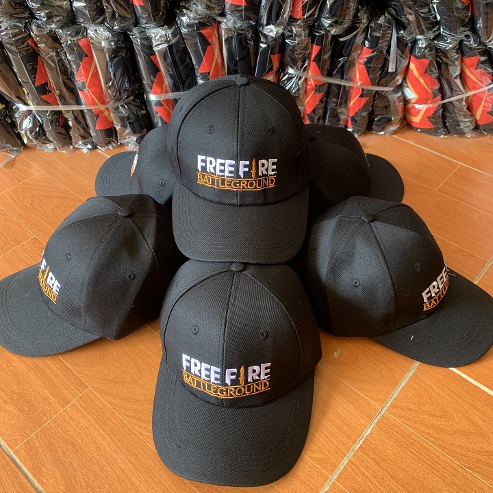 Mũ lưỡi trai Free Frie nam nữ đẹp màu đen, nón kết thời trang thêu logo nổi chữ Free Fire, Sản Phẩm phù hợp cho cả Nam và Nữ