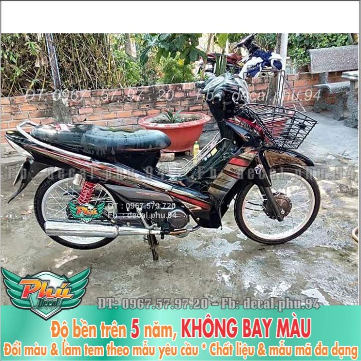 Tem rời Elegant Đen đỏ bạc Crom