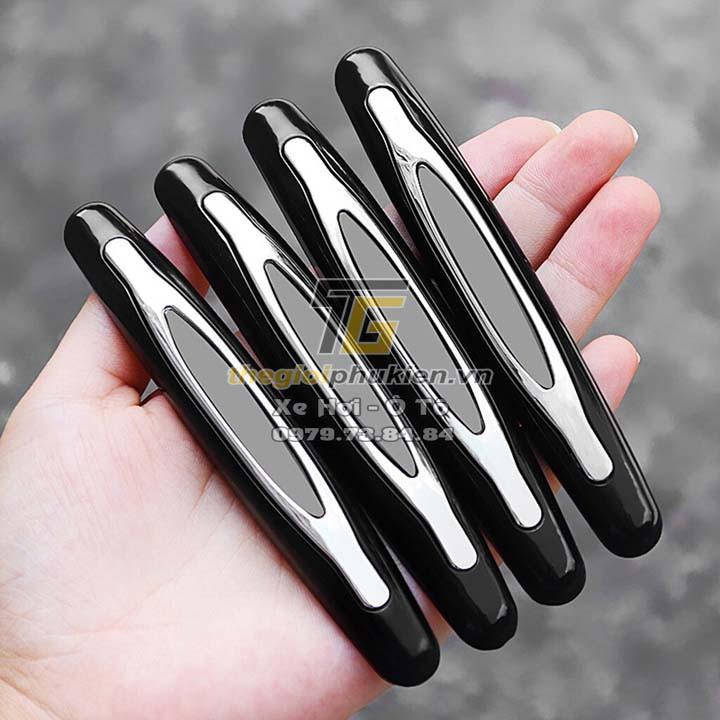 Bộ 4 miếng dán cao su chống va đập cửa Ô tô, Xe hơi đa năng Hiệu 3R