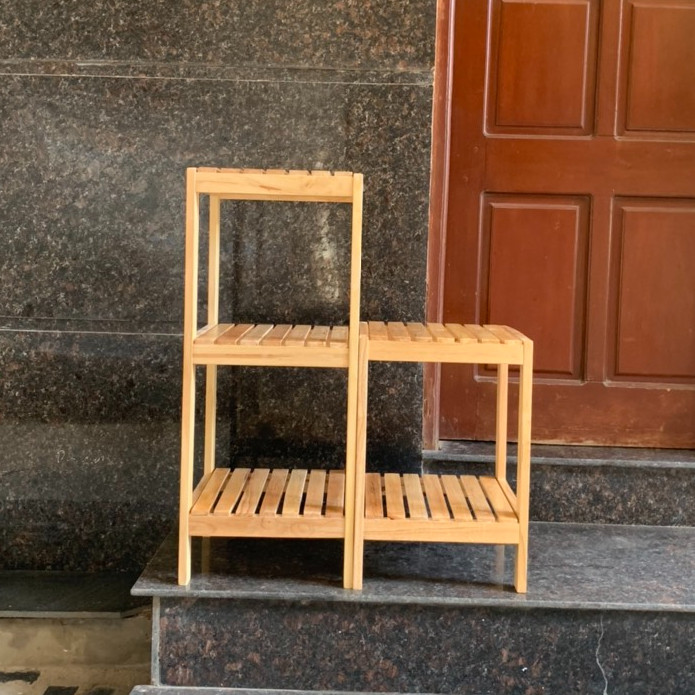 Combo giá gỗ đa năng 2+3 tầng