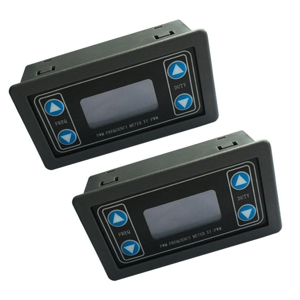 2x LCD Signal Generator PWM Pulse Frequency Duty Cycle Adjustable Module