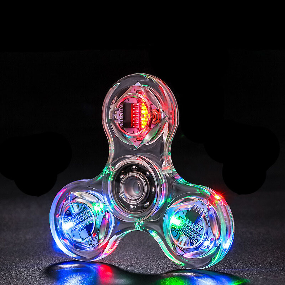 Con Quay Có Đèn Led Spinner Trong Suốt