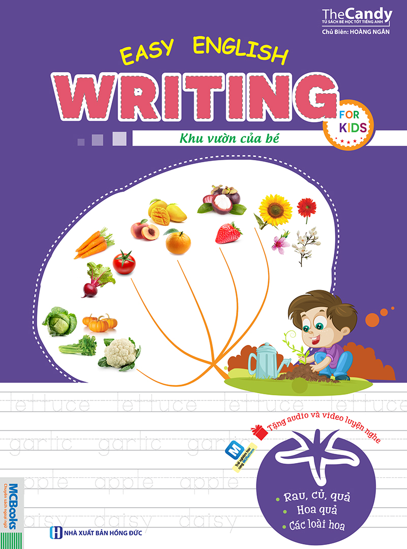 Combo Easy English Writing For Kids (Tặng bút chì và cục tẩy ngộ nghĩnh)