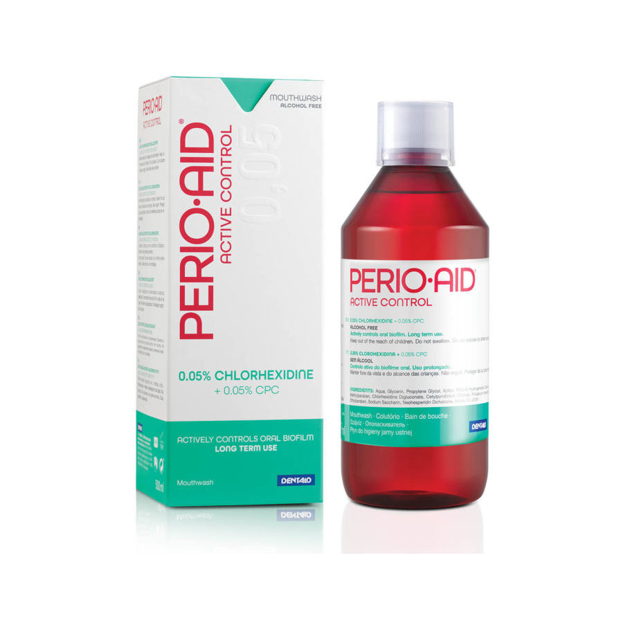 Nước súc miệng PERIO-AID ACTIVE CONTROL kiểm soát mảng bám