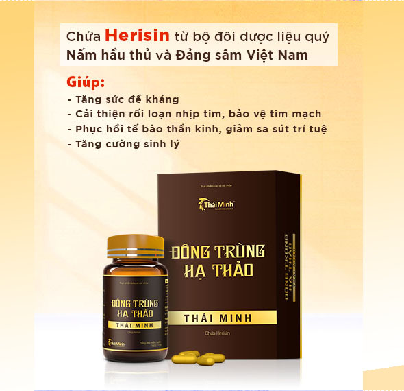 Đông Trùng Hạ Thảo Thái Minh - Hộp 30 Viên Loại Thượng Hạng