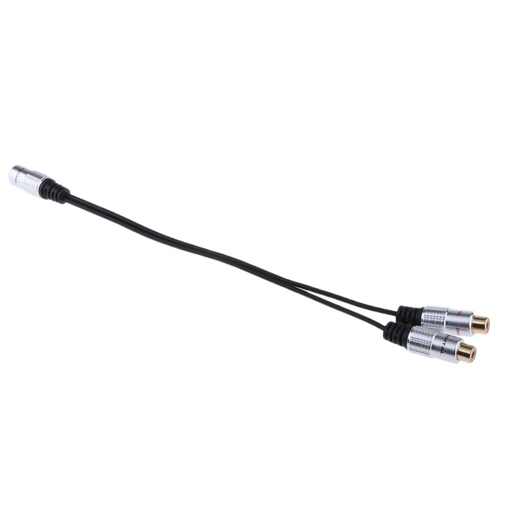 3.5mm Stereo Female to 2x RCA Female Jack Stereo Audio Splitter Y Adapter