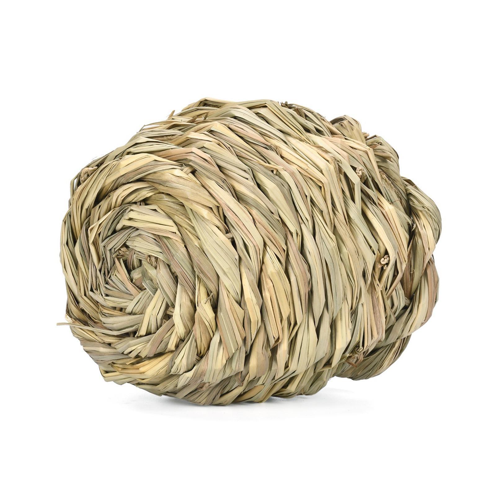 Hanging Straw Cage Bed Hideaway Hut Rabbit for Hedgehog Bunny