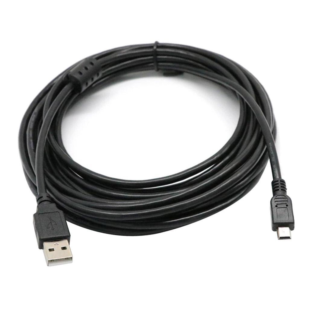 USB 2.0 A Male to Mini  Pins Male Line Data Sync High Speed Charging Cord