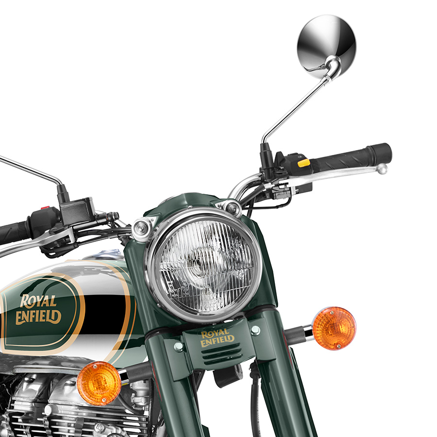 Xe Motor Royal Enfield Classic 500 EFI - Chrome xanh