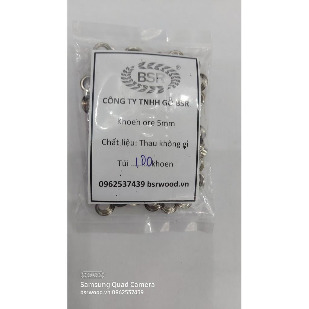 Khoen ore 5mm Bằng Thau không gỉ Khuy mắt cáo bấm vải Phụ liệu may mặc cao cấp