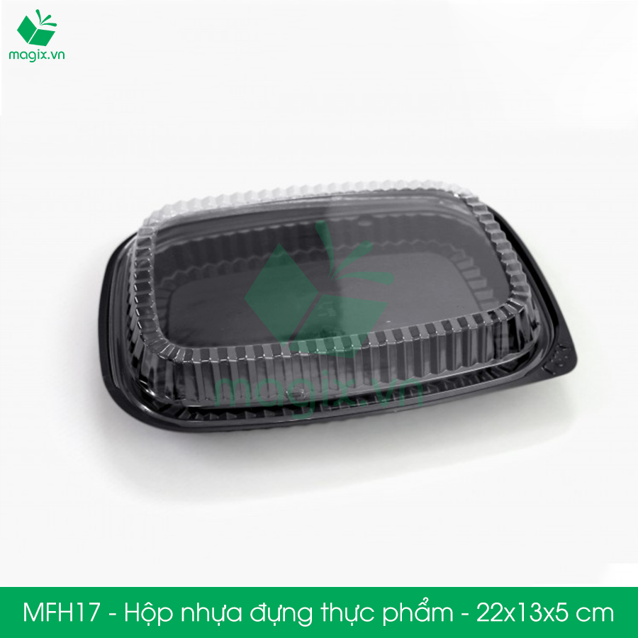 MFH17 - 50 Hộp nhựa đế đen nắp trong HT17