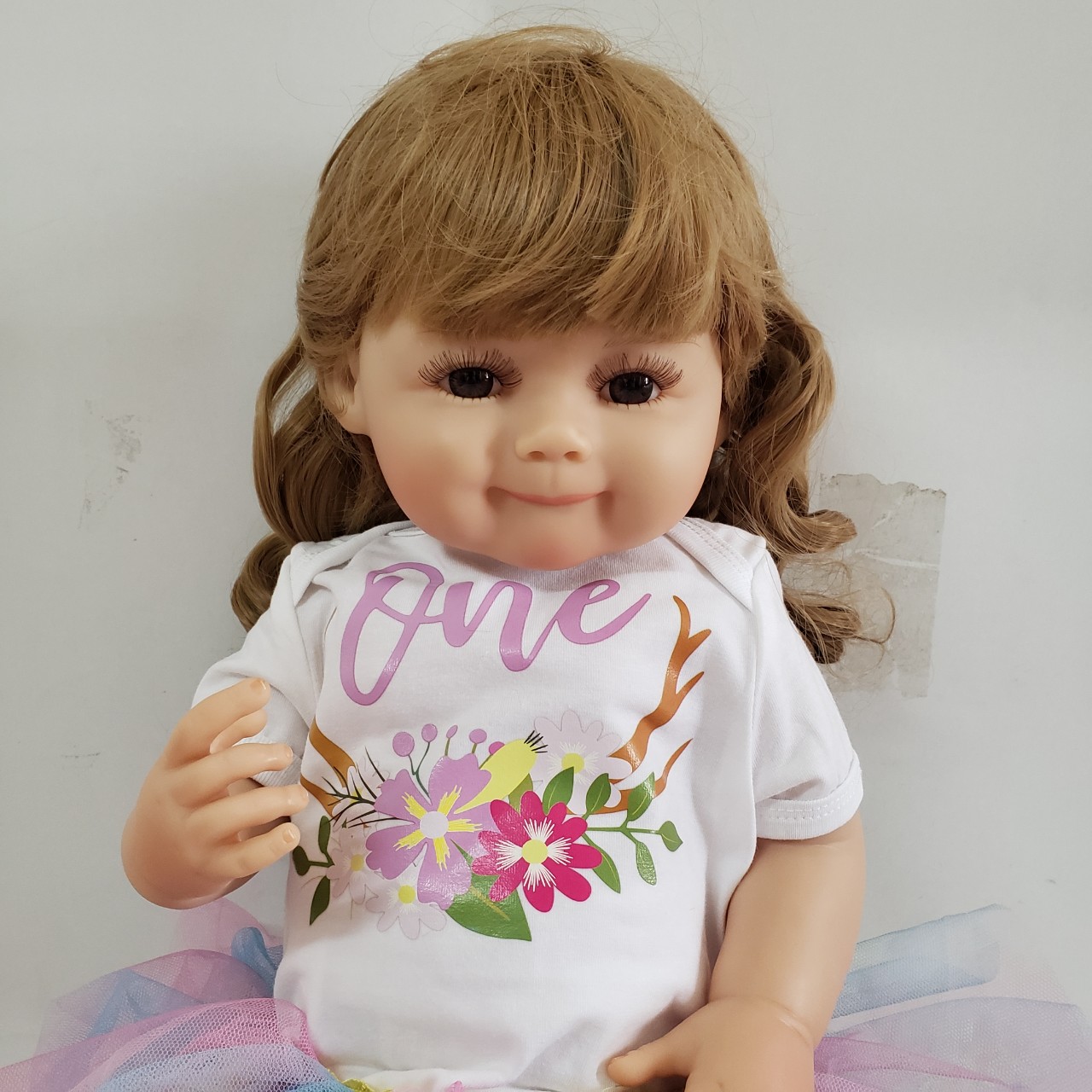 Búp Bê Tái Sinh Thân Nhựa Mềm Mại Bé Bậm Môi 55 cm = 22 inch KEIUMI Reborn Silicon Vinyl Doll PVN4700