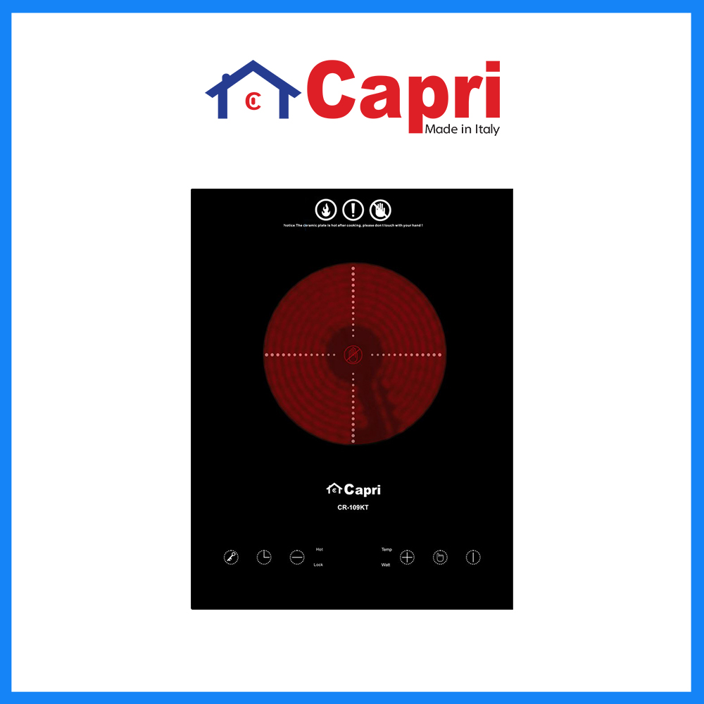 Bếp hồng ngoại đơn Capri CR-109KT | Hàng chính hãng | Nhỏ gọn, Tiện lợi, Tiết kiệm điện