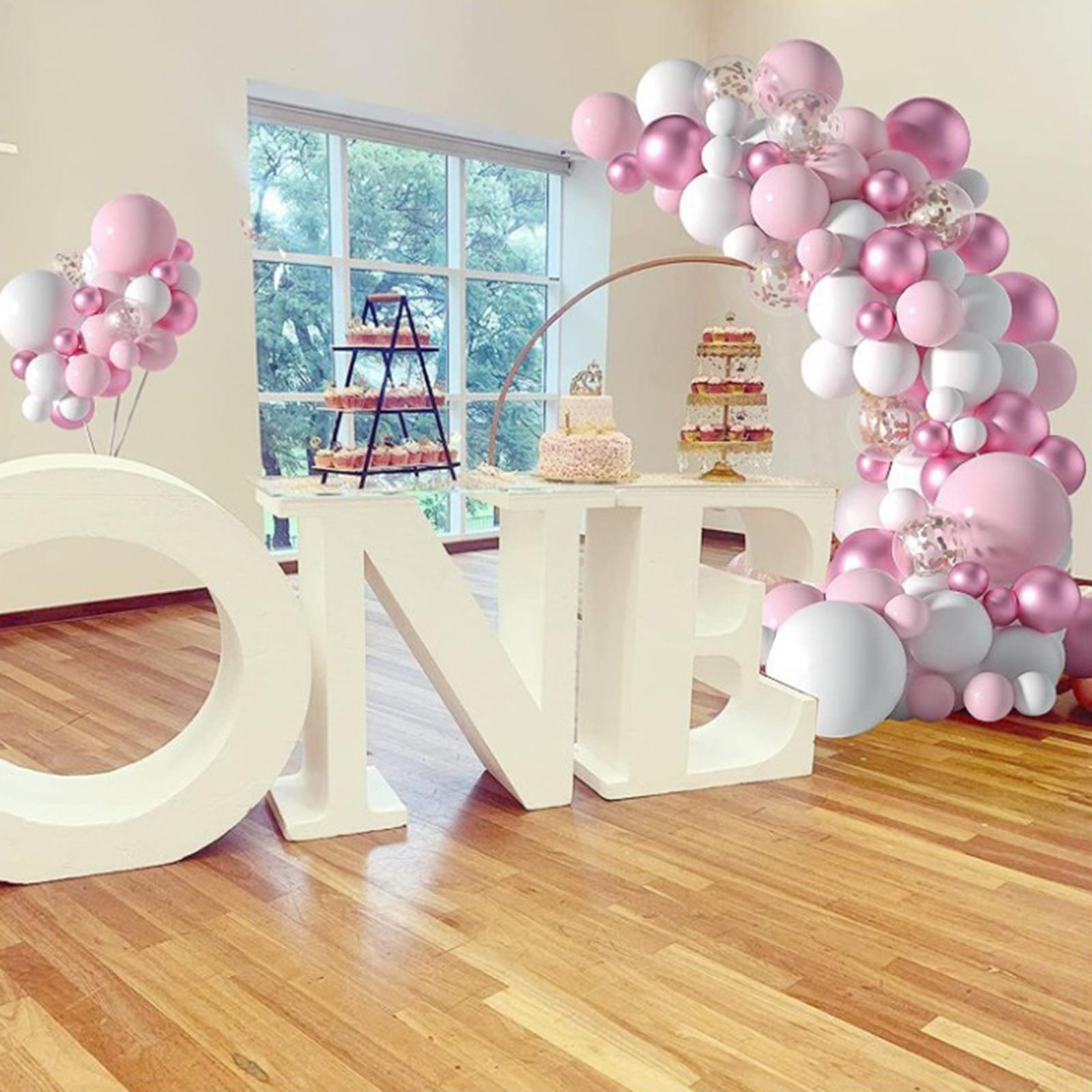 Pink Balloon Kit Background for Girl Baby Shower Bridal Shower Engagement