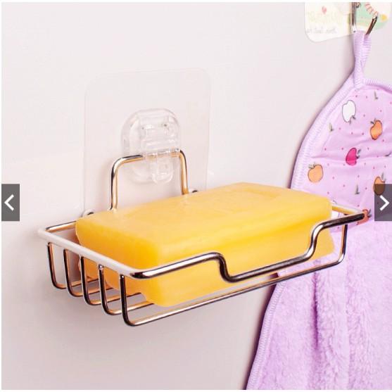 Kệ Dán Tường Đựng Xà Bông Inox 304, Kệ Đựng Xà Bông Inox 304 Dán Tường Siêu Chắc