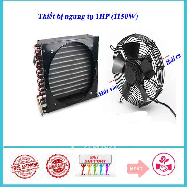 DÀN NÓNG COIL FNA 1.2/5.4 1HP KÈM QUẠT 60W SỬ DỤNG TRONG ĐIỆN LẠNH VÀ CÁC THIẾT BỊ LÀM LẠNH