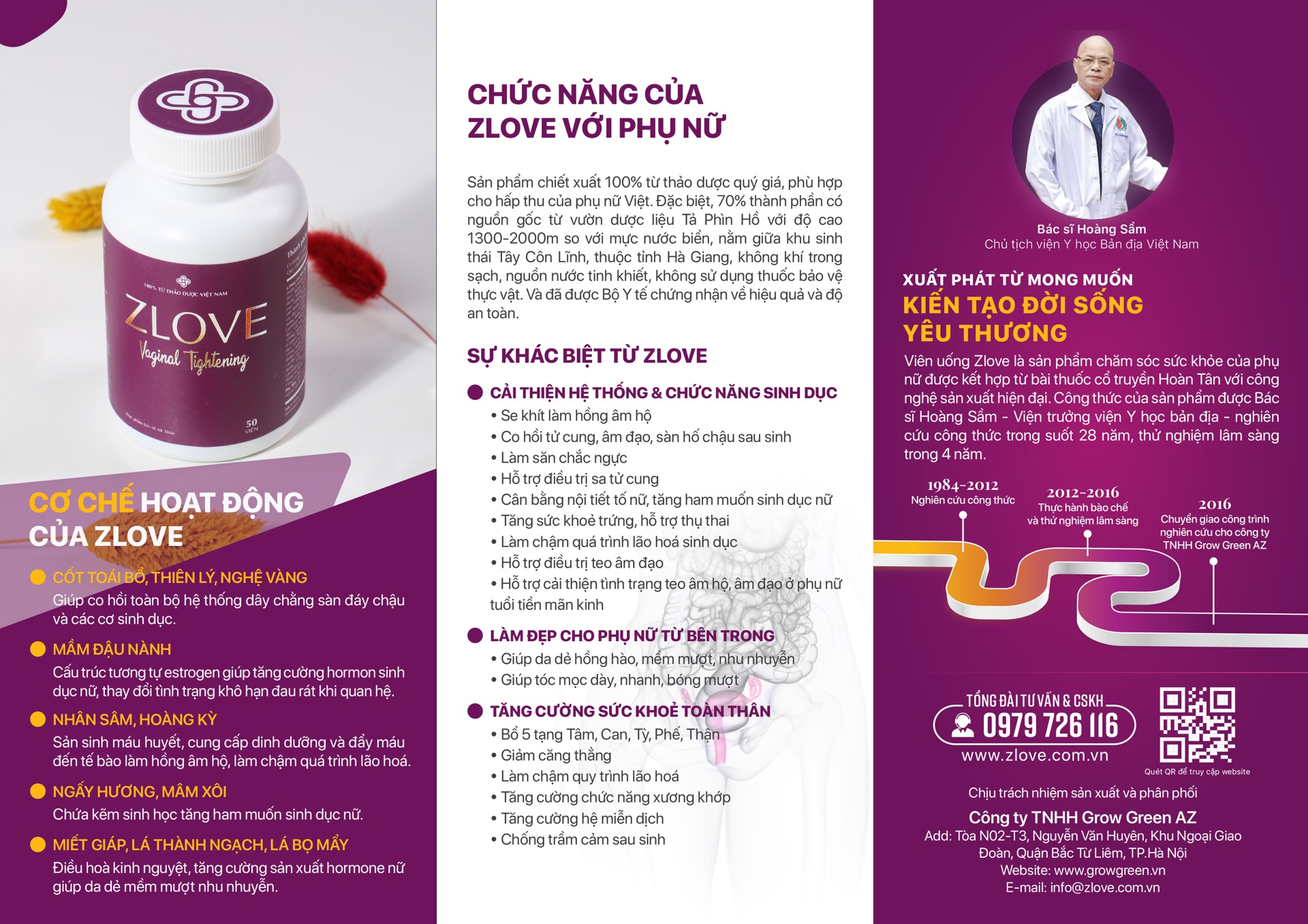 Thực Phẩm Chức Năng Hỗ Trợ Co Hồi Tử Cung Zlove (50 Viên/Hộp)