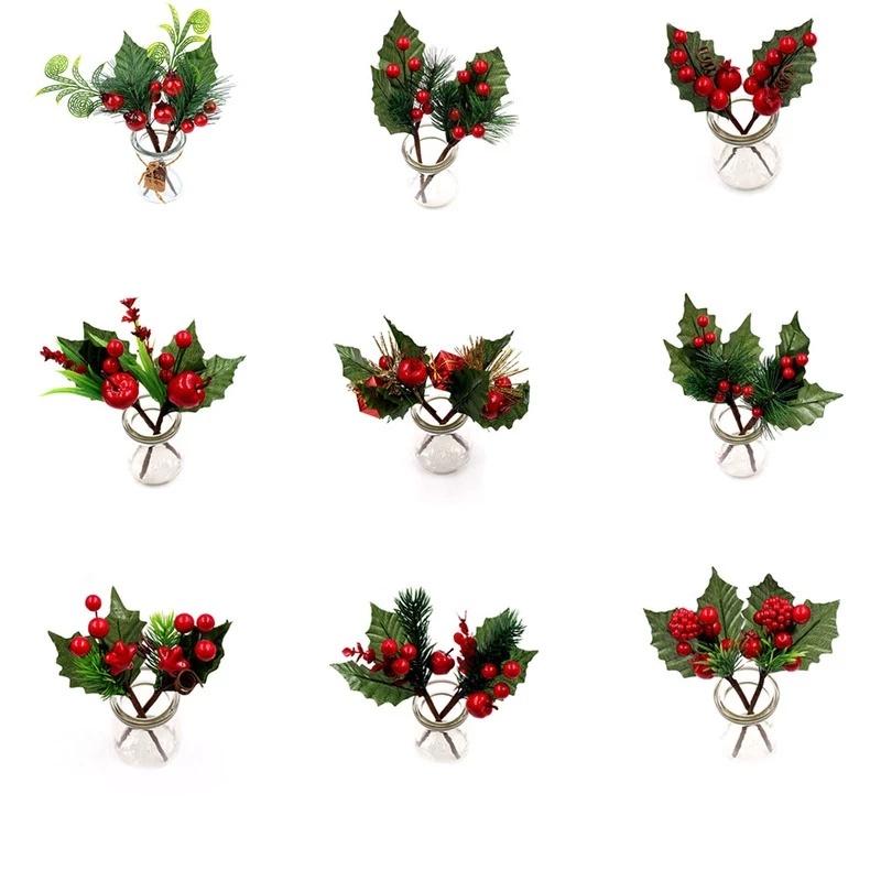 Set 2 Nhánh Quả Mọng Nhân Tạo Bằng Xốp Trang Trí Phòng Khách / Phòng Ngủ / Tiệc Cưới / Giáng Sinh