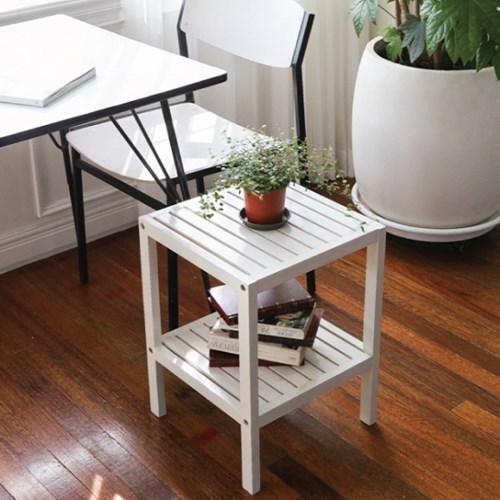 KỆ GỖ TRANG TRÍ HÀN QUỐC, KỆ ĐẦU GIƯỜNG 2 TẦNG - SHELF 2F