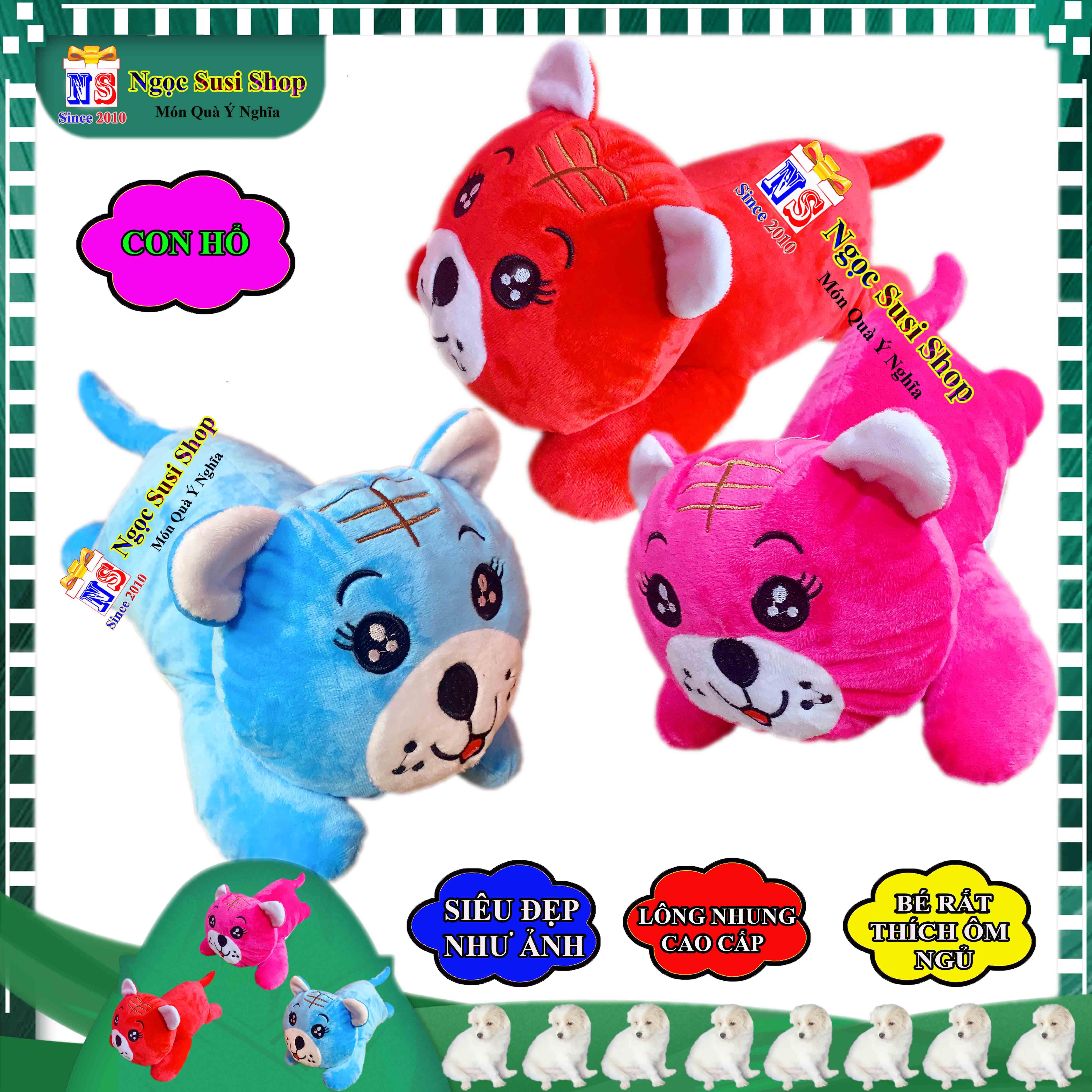 GẤU BÔNG CON CỌP CON HỔ CHO BÉ RẤT THÍCH SIÊU CƯNG - THÚ BÔNG HÌNH CON HỔ HÀNG ĐỘC - GIAO NGẪU NHIÊN MÀU