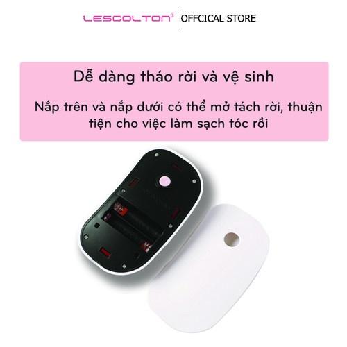 Lược massage đầu silicon LESCONTOL chải tóc, massage da đầu, làm mềm tóc và làm giảm căng thẳng khi sử dụng