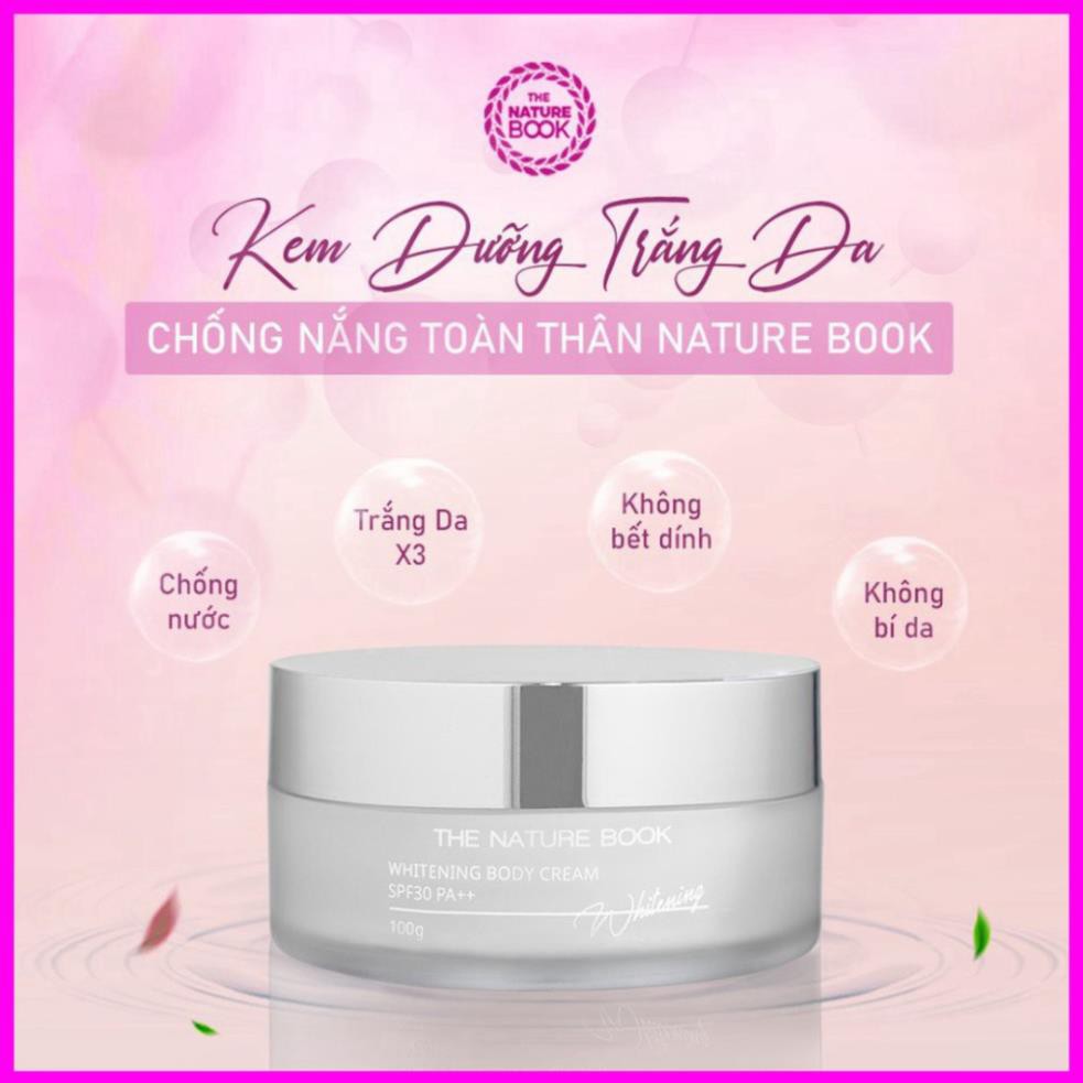 Kem dưỡng The Nature Book trắng da chống nắng toàn thân Whitening Body Cream 100g