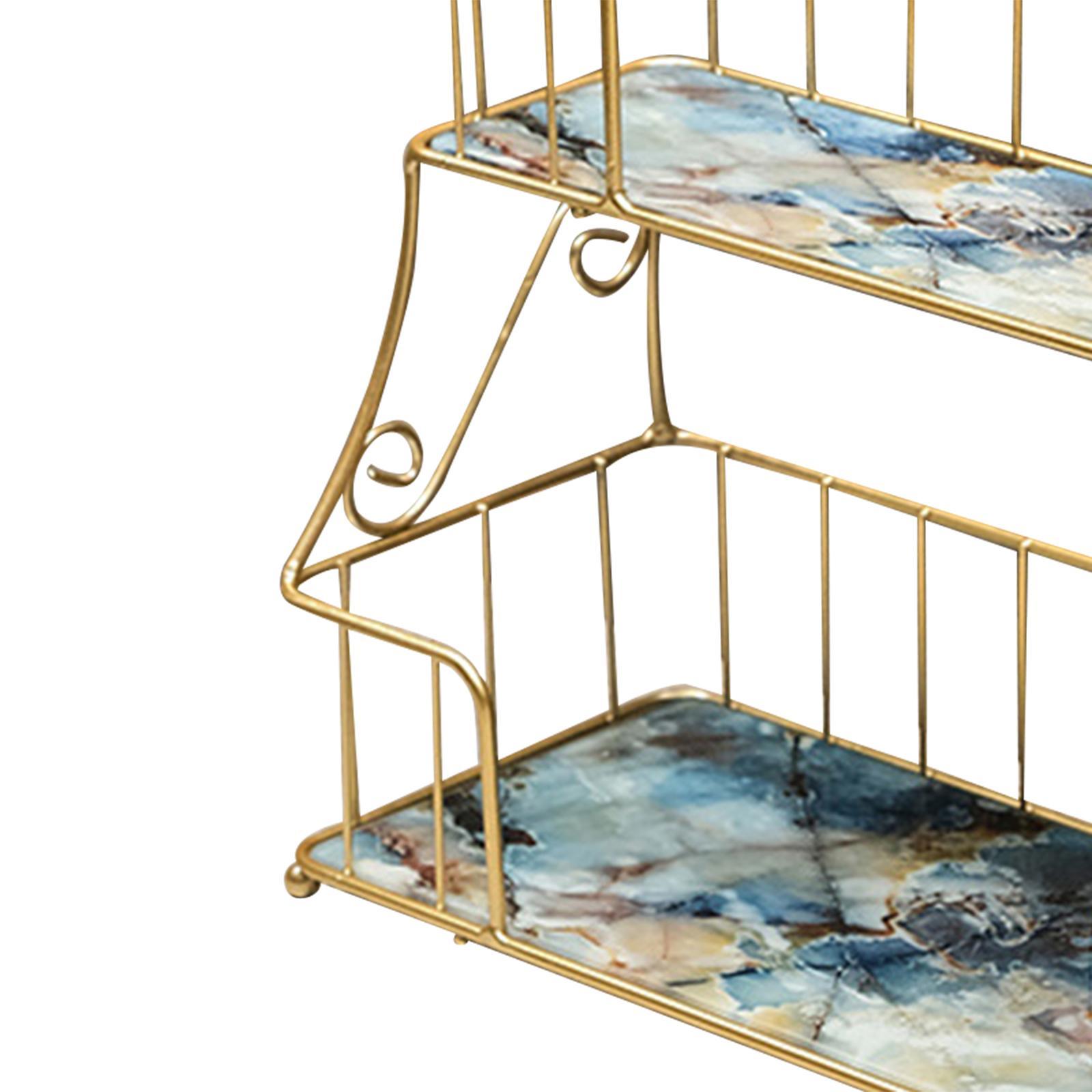 Bathroom Organizer Rack Shower Caddy Shelf Makeup Storage Rack Coutertop White