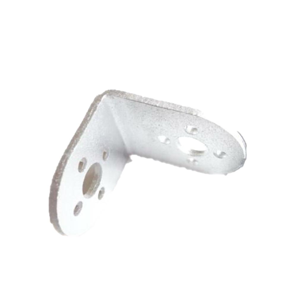 1 cái Kim Loại Màu Trắng L Hình Chùm Tia Chân Đế cho Cánh Tay Robot/Servo/Robot Hình Người