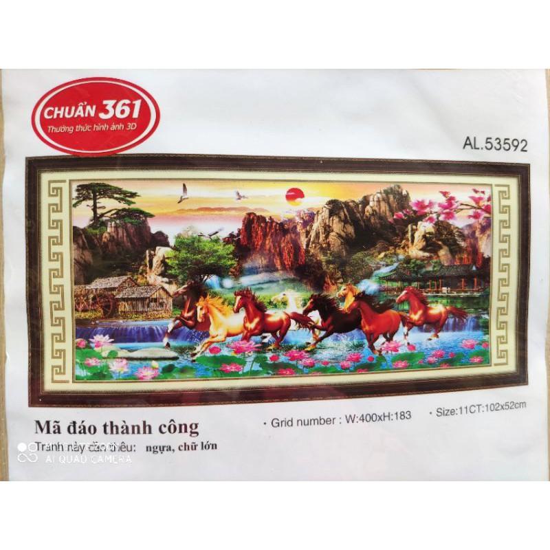 Tranh thêu 5d mã đáo thành công 53592